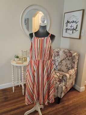 Torrid Sz. 1 Multicolor Striped Dress Size 1x Women's Plus